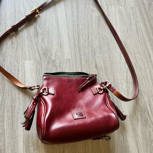Burgundy Small Dooney and Bourke Cross Body Bag